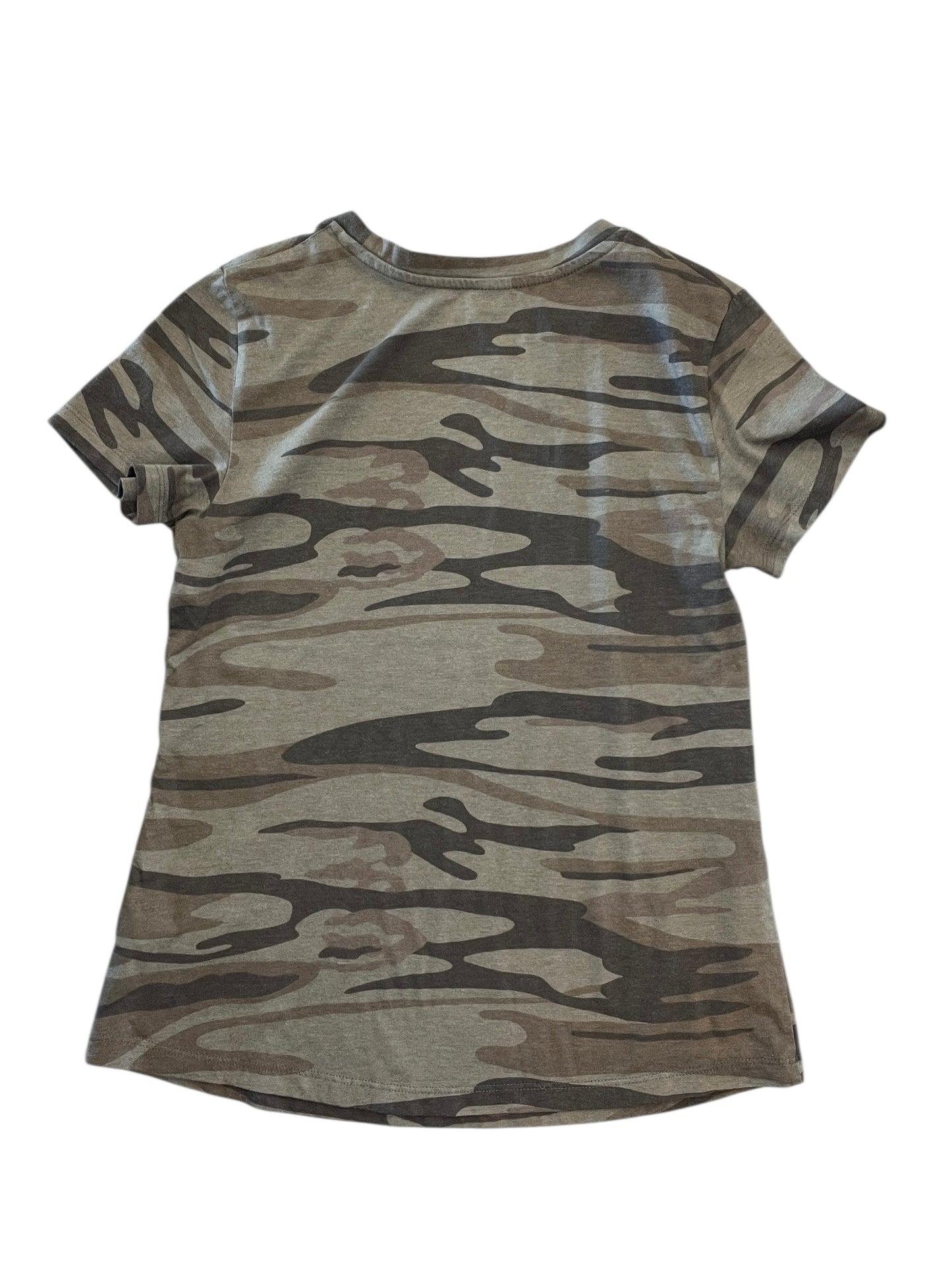 Top Ss Basic By Natural Reflections In Camouflage Print, Size:S
