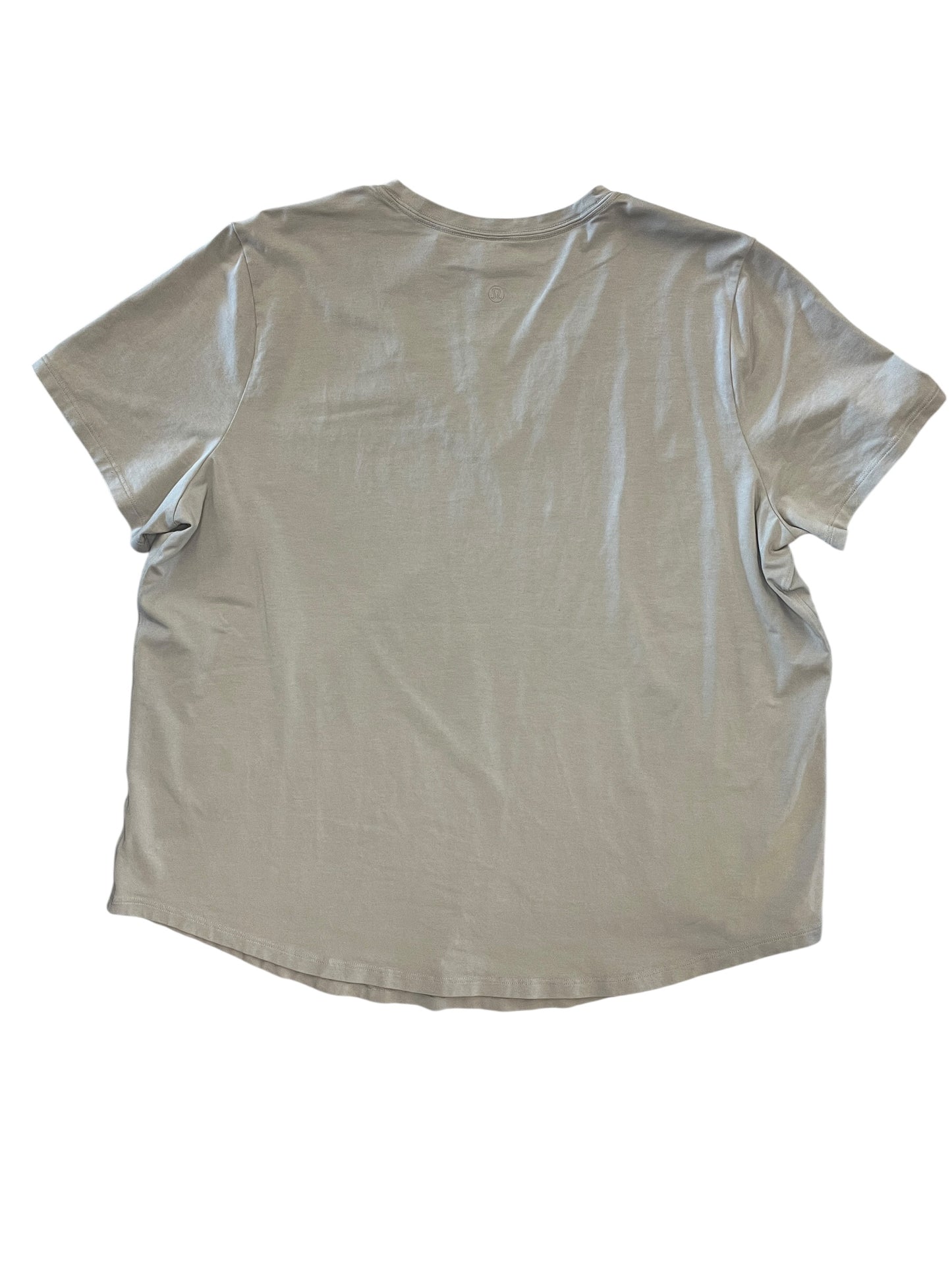 Top Ss By Lululemon In Grey, Size:Xxl