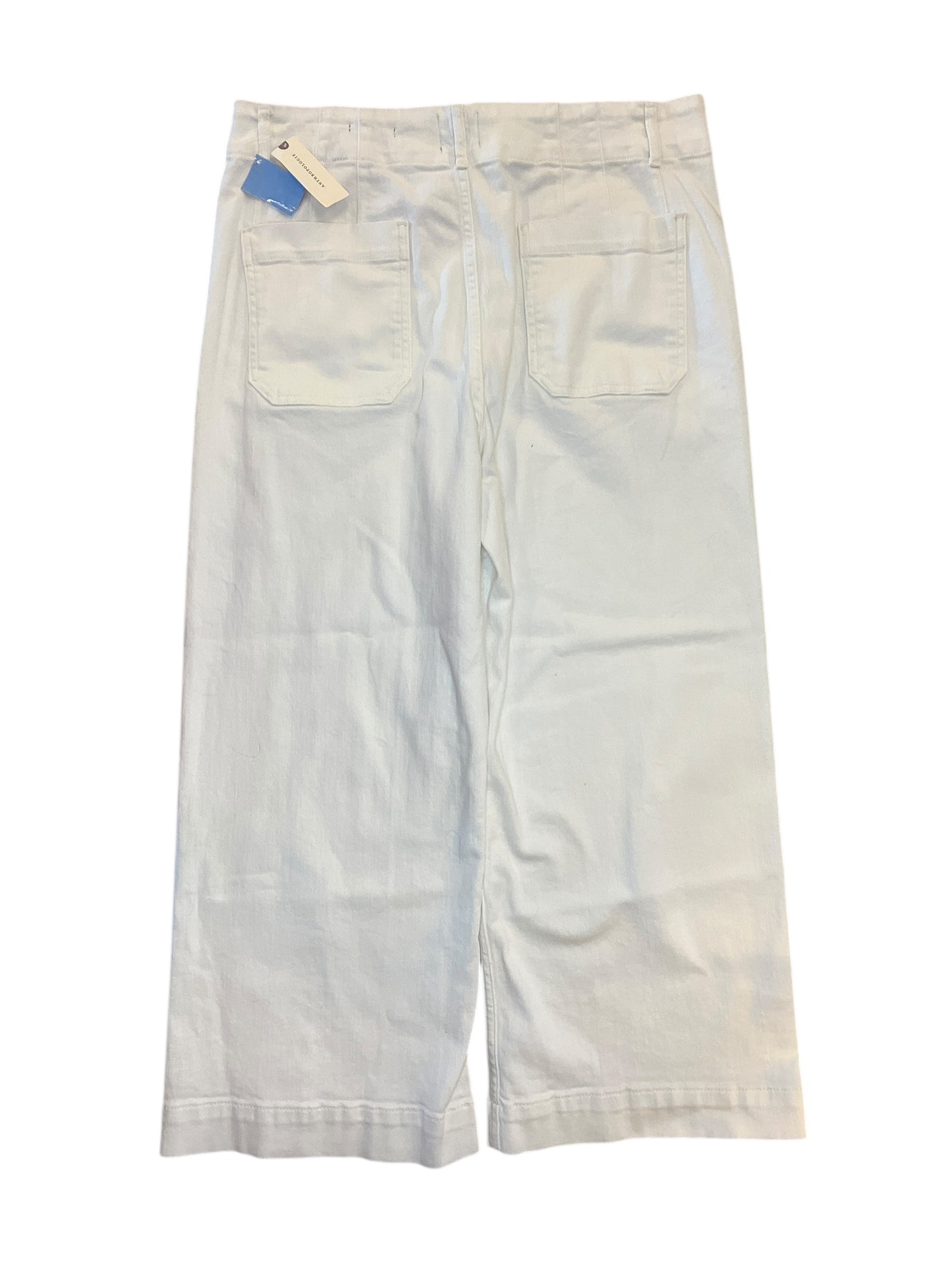 Jeans Wide Leg By Maeve In White Denim, Size:16