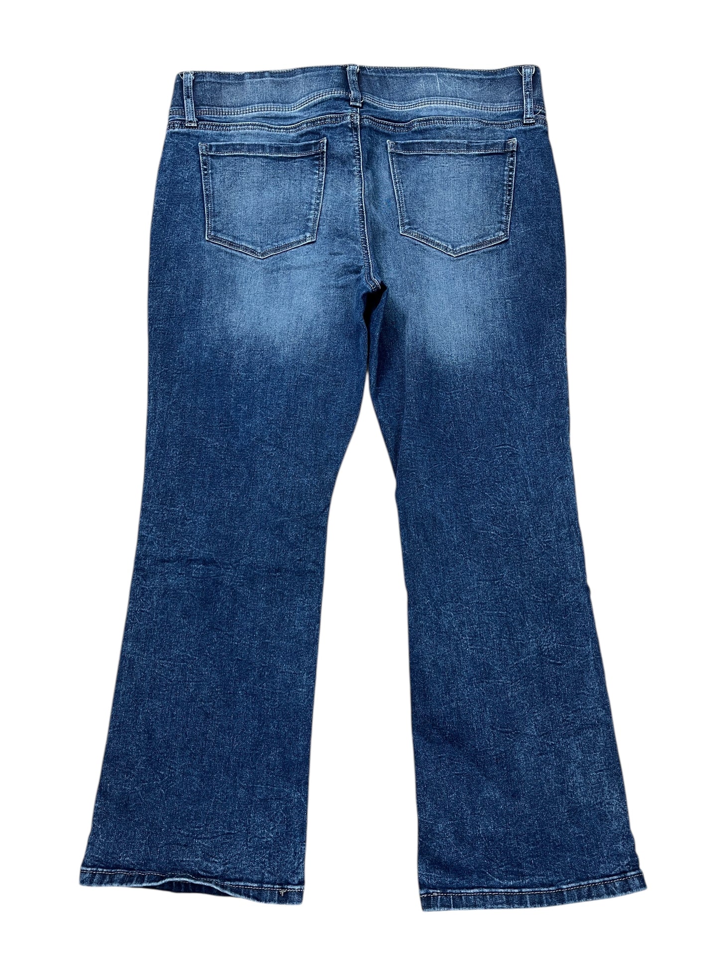 Jeans Boot Cut By Nine West In Blue Denim, Size:16