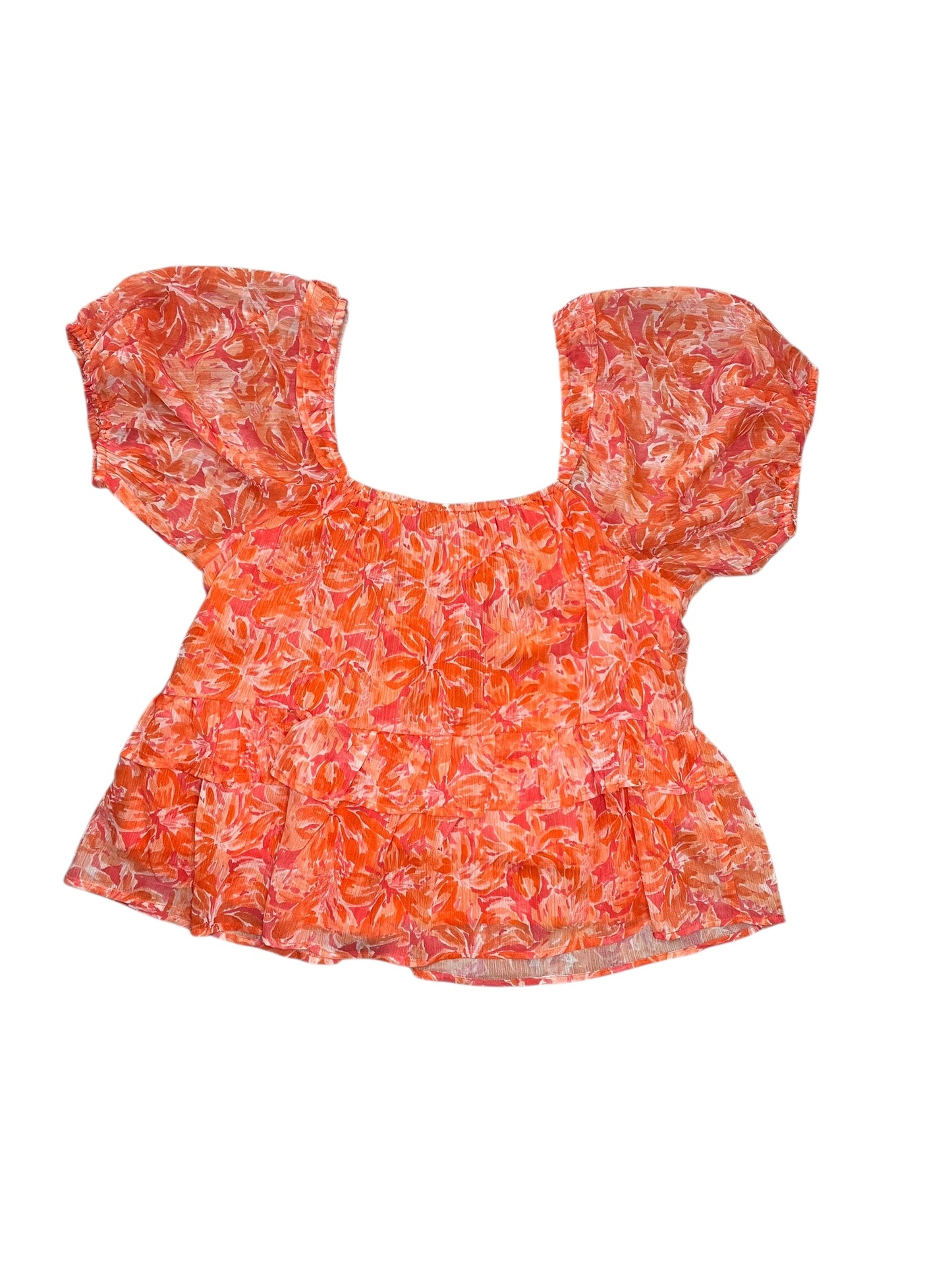 Top Ss By Gigio In Orange & Pink, Size:S