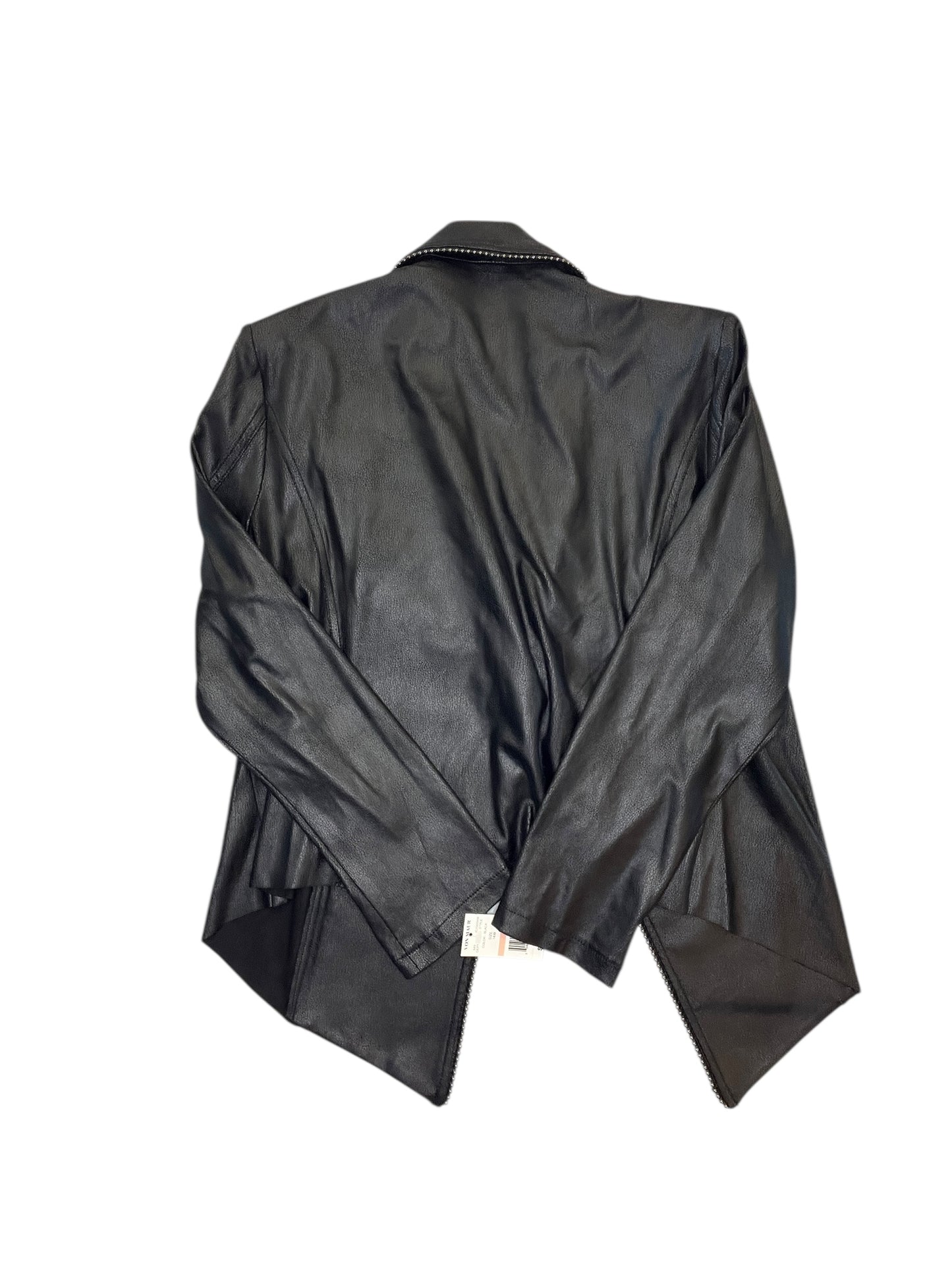 Jacket Moto By Clothes Mentor In Black, Size:Xl