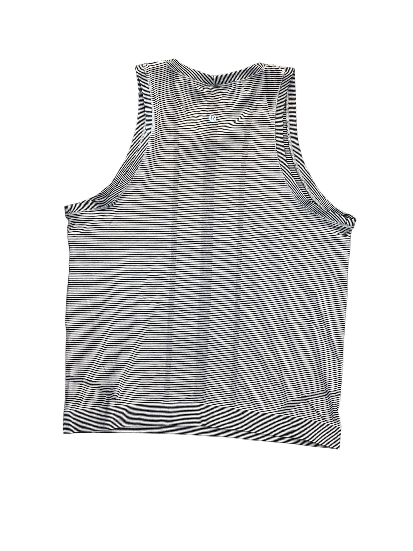 Athletic Tank Top By Lululemon In Striped Pattern, Size:L