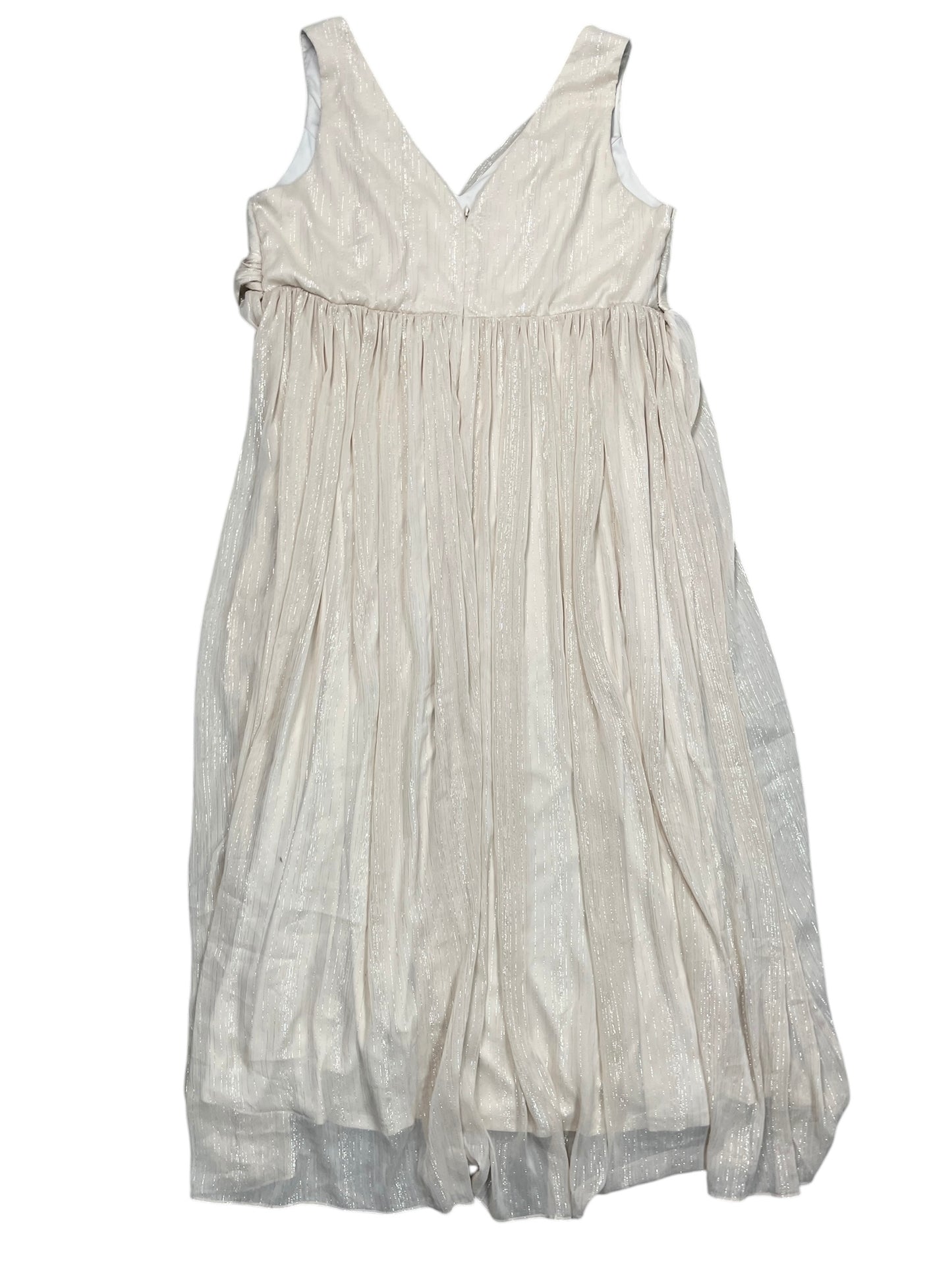 Dress Party Long By Clothes Mentor In Beige, Size:5X