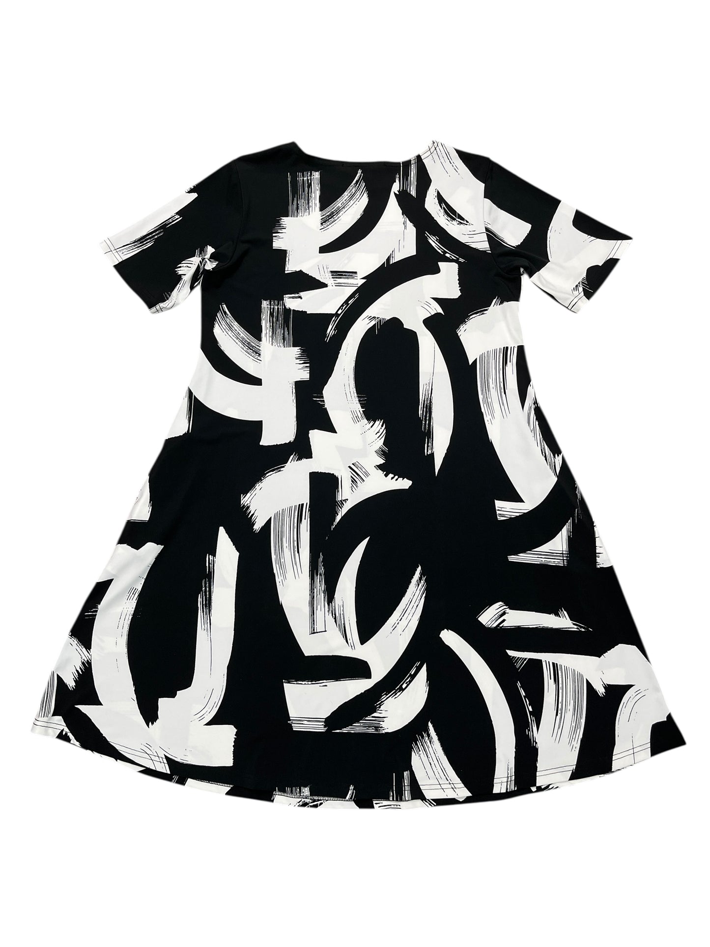 Dress Casual Midi By Sympli In Black & White, Size:S