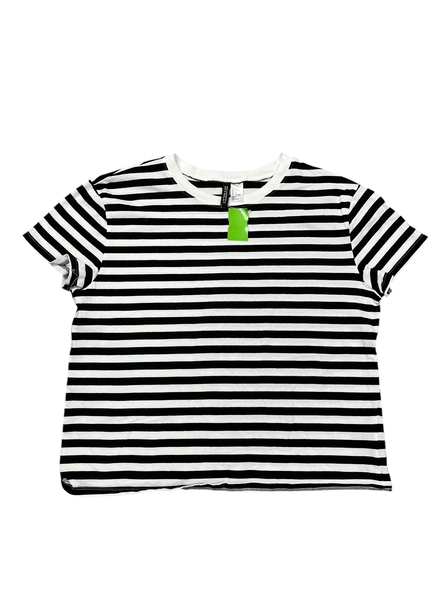 Top Ss By Divided In Striped Pattern, Size:L
