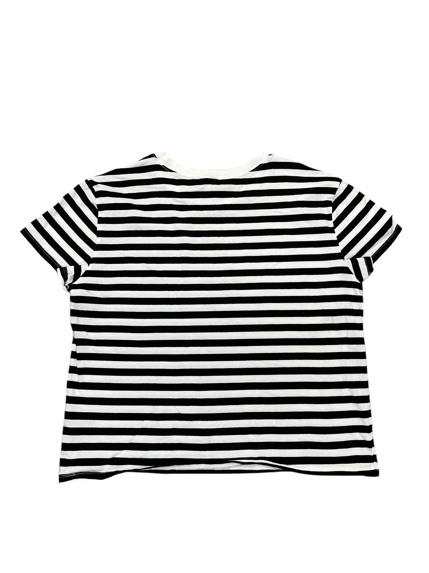 Top Ss By Divided In Striped Pattern, Size:L
