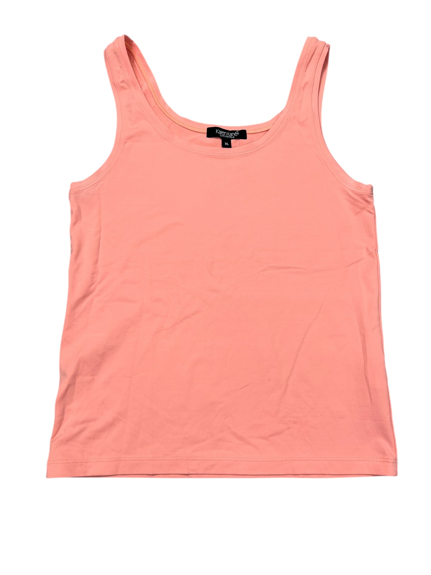 Tank Top By Karen Kane In Orange, Size:Xl