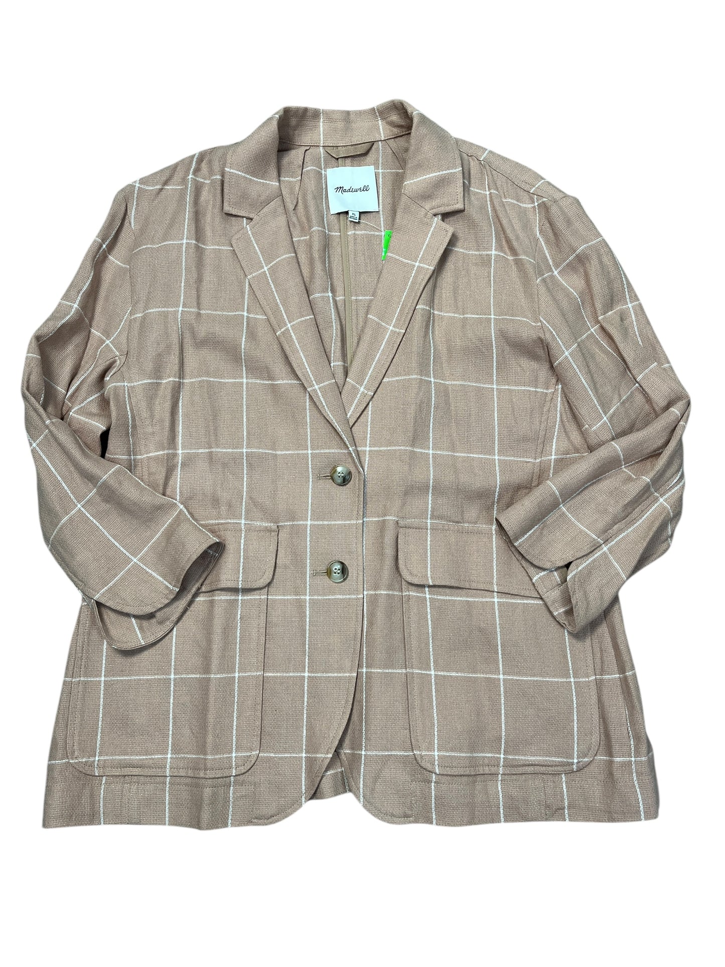 Blazer By Madewell In Tan, Size:Xl