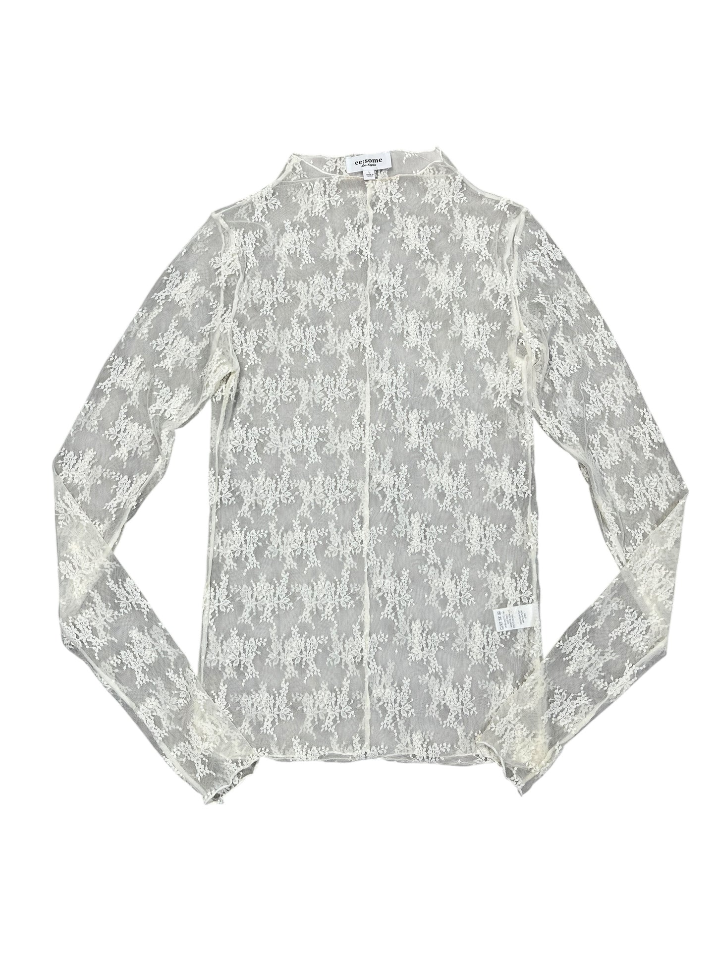 Top Ls By Ee Some In Cream, Size:L
