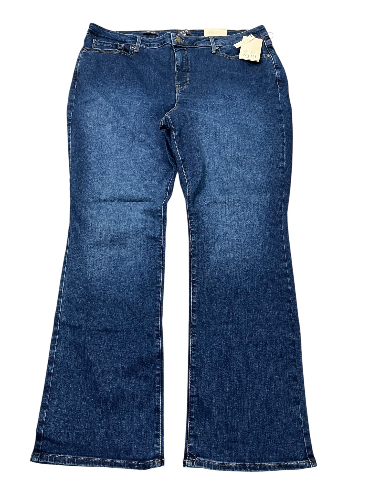 Jeans Boot Cut By Not Your Daughters Jeans In Blue Denim, Size:22