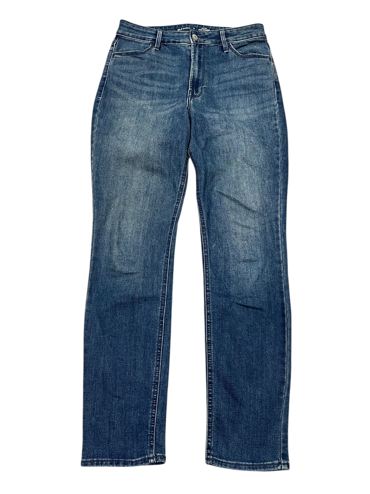 Jeans Straight By Old Navy In Blue Denim, Size:6