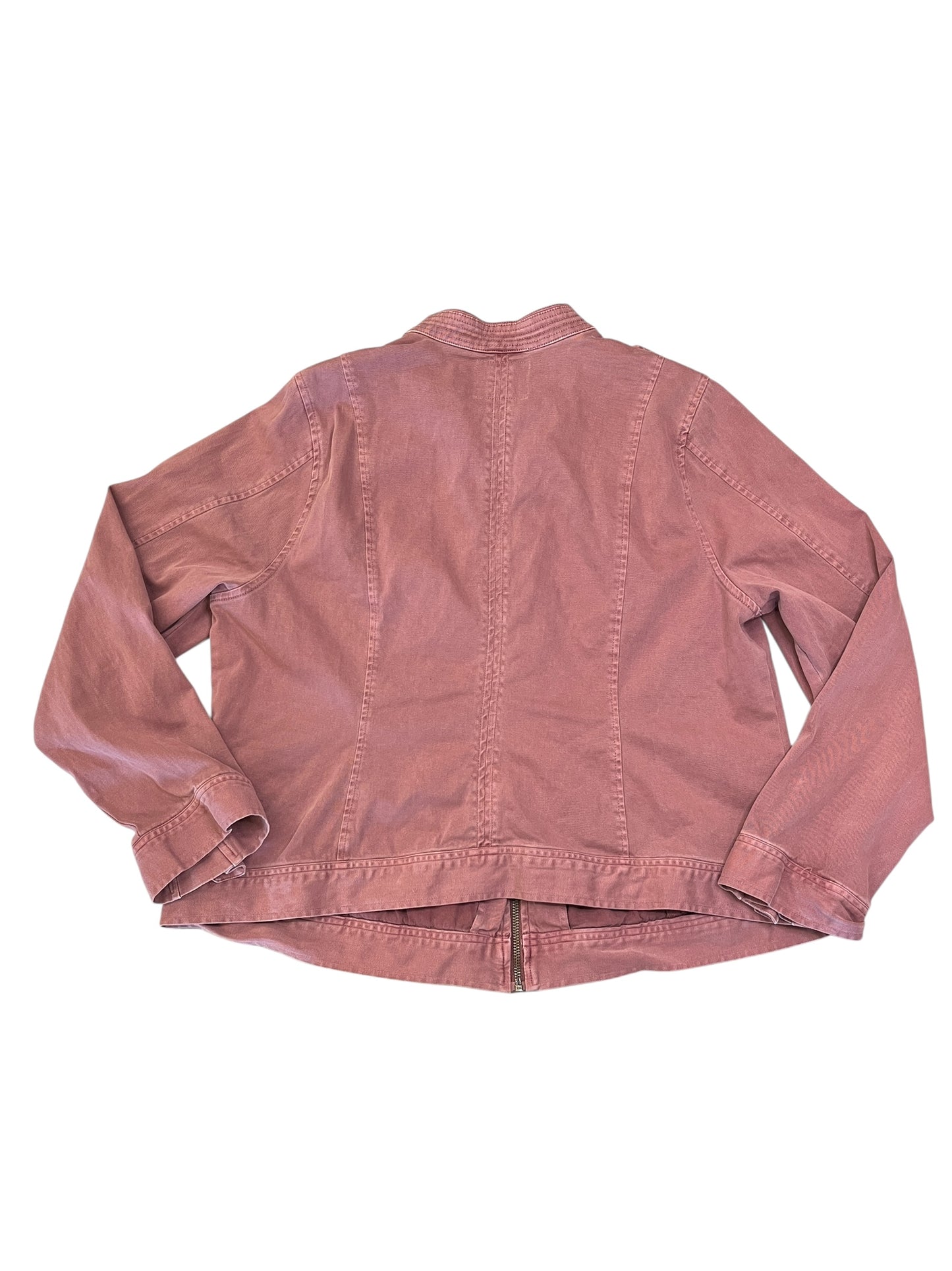 Jacket Denim By Torrid In Pink Denim, Size:2X