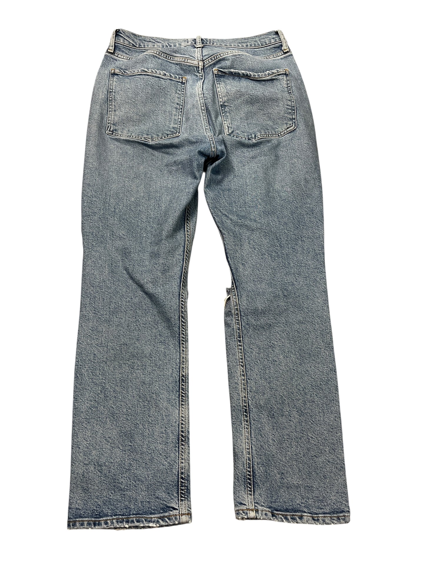 Jeans Straight By Agolde In Blue Denim, Size:8