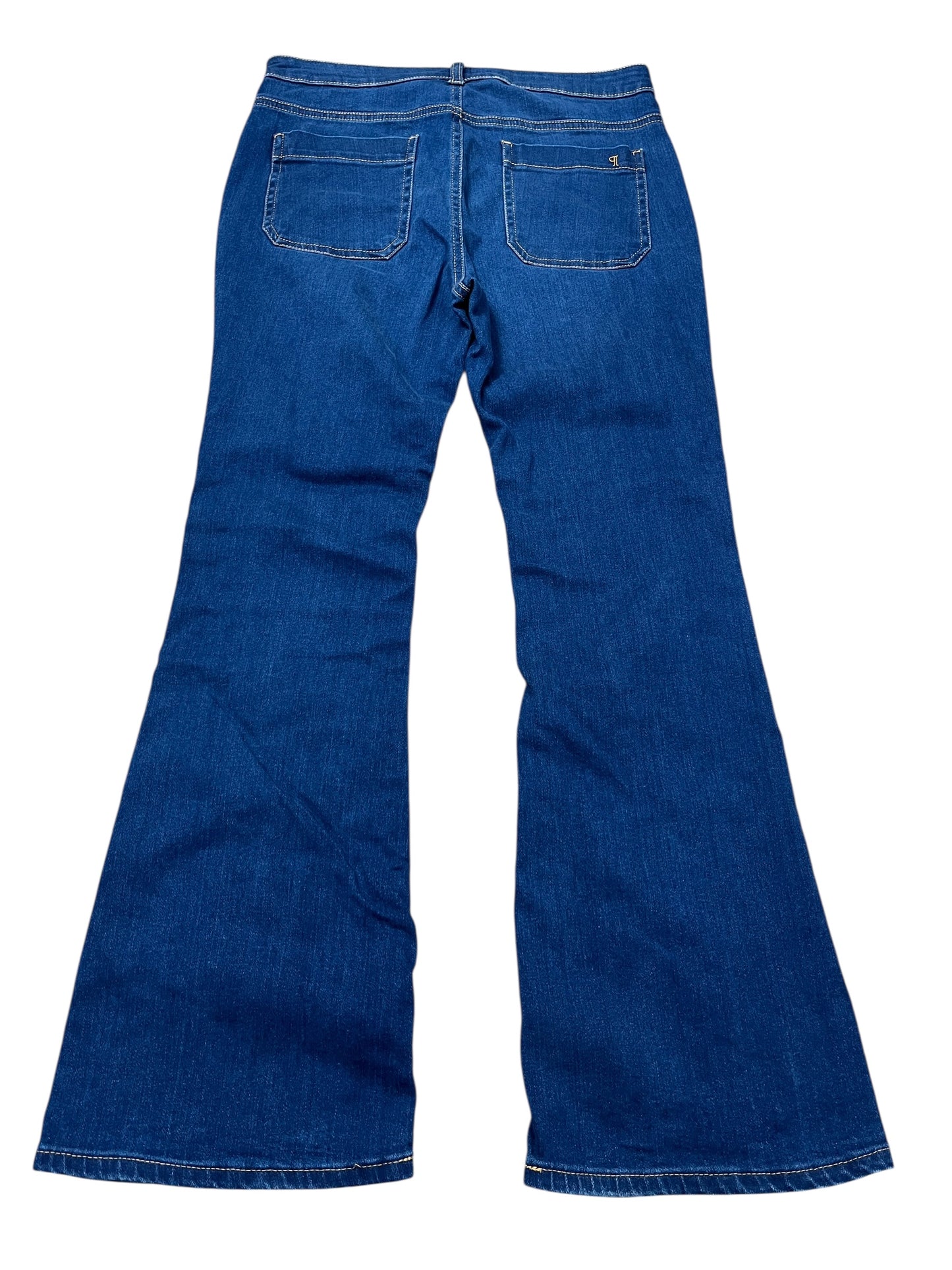 Jeans Flared By Pilcro In Blue Denim, Size:10