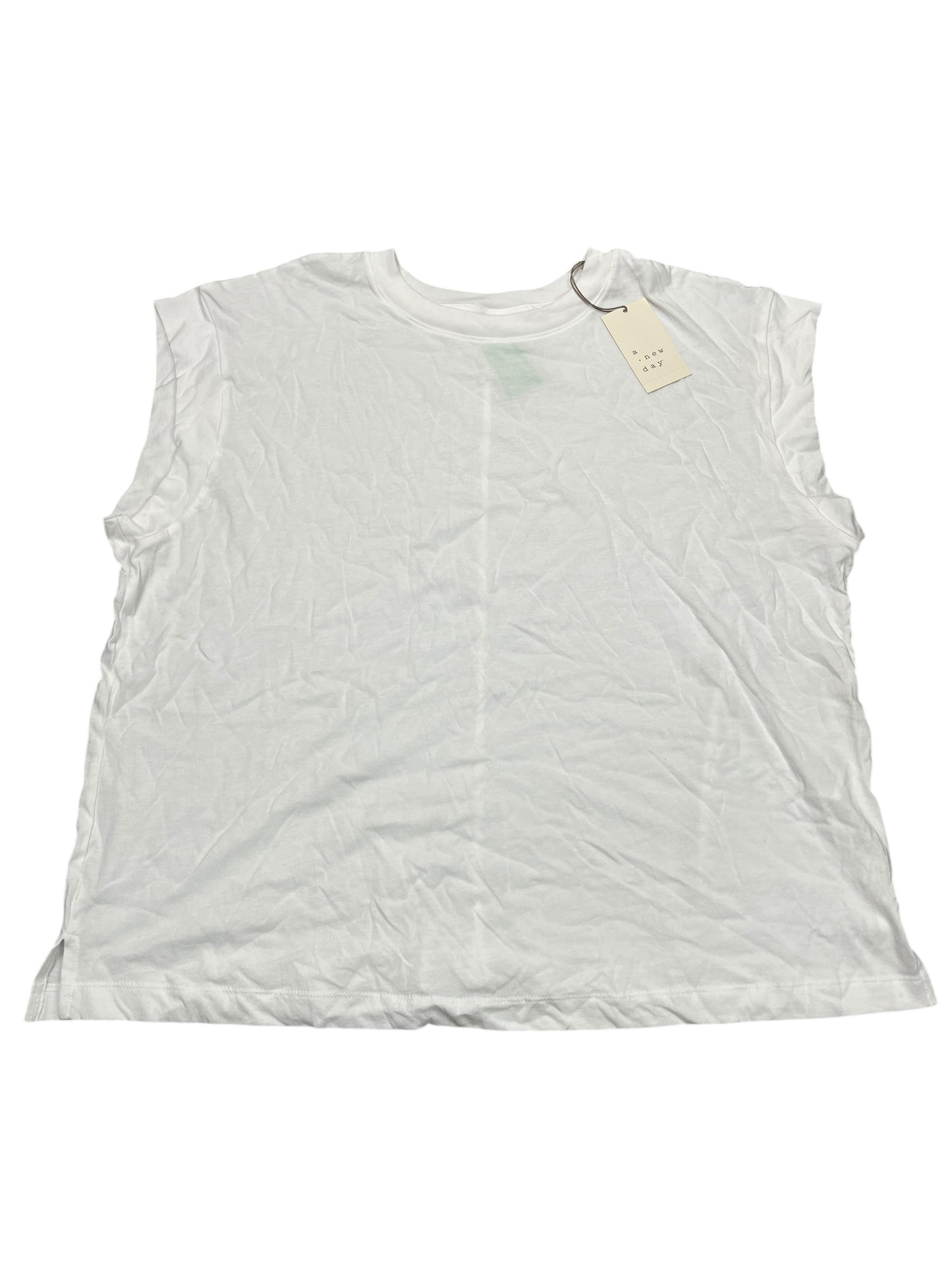 Top Ss Basic By A New Day In White, Size:Xxl