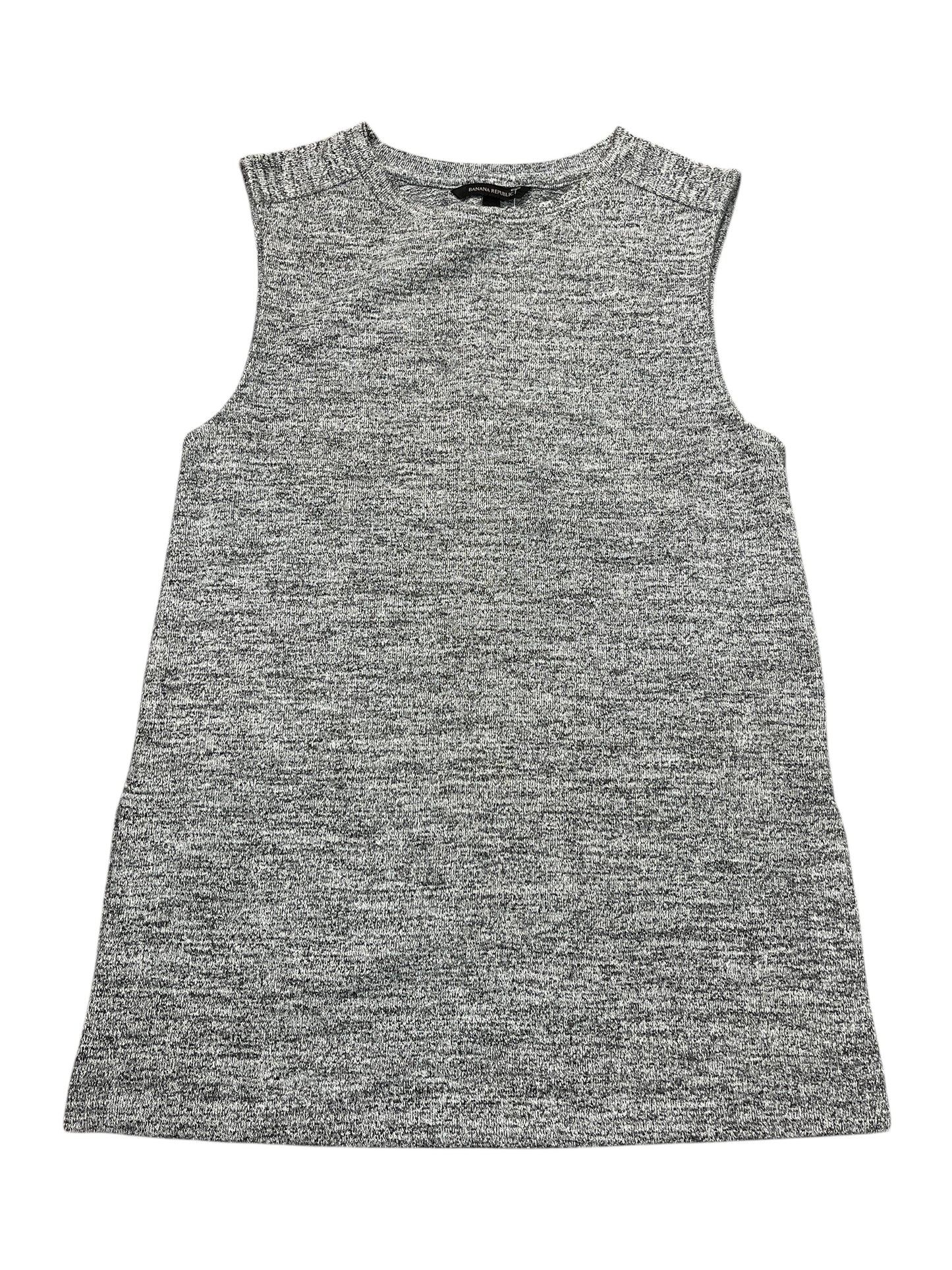 Top Sleeveless By Banana Republic In Grey, Size:Xs