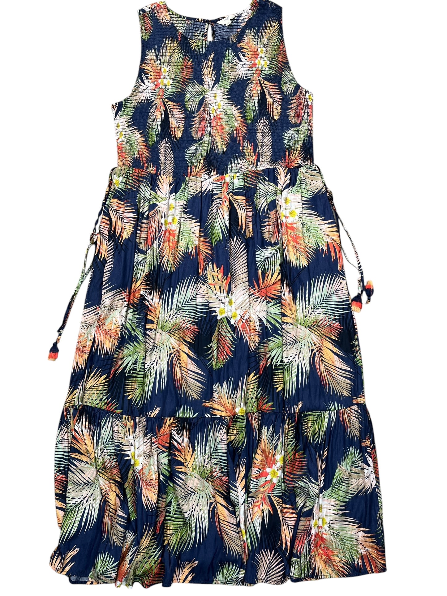 Dress Casual Maxi By Terra & Sky In Tropical Print, Size:3