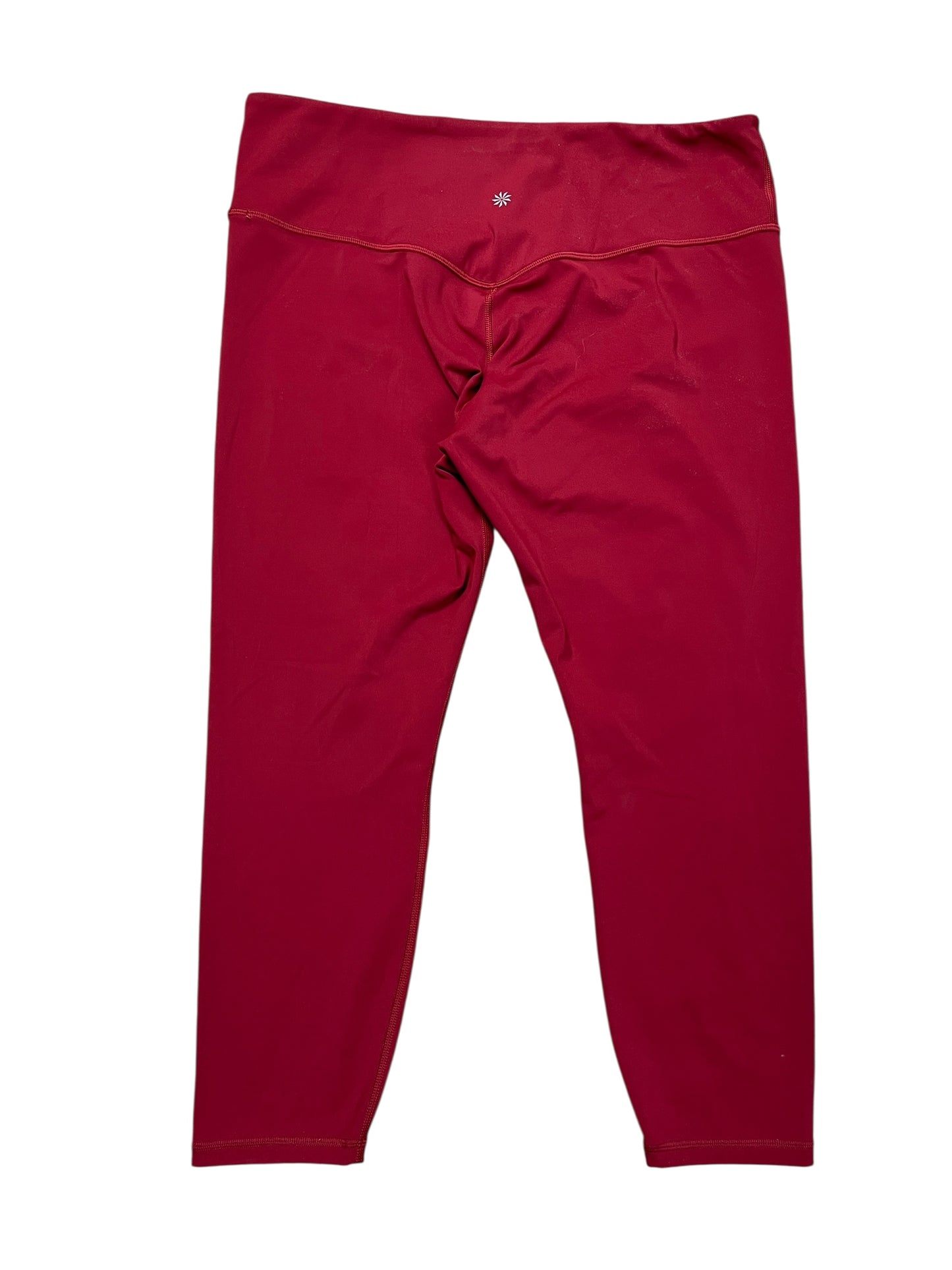 Athletic Leggings Capris By Athleta In Red, Size:Xl