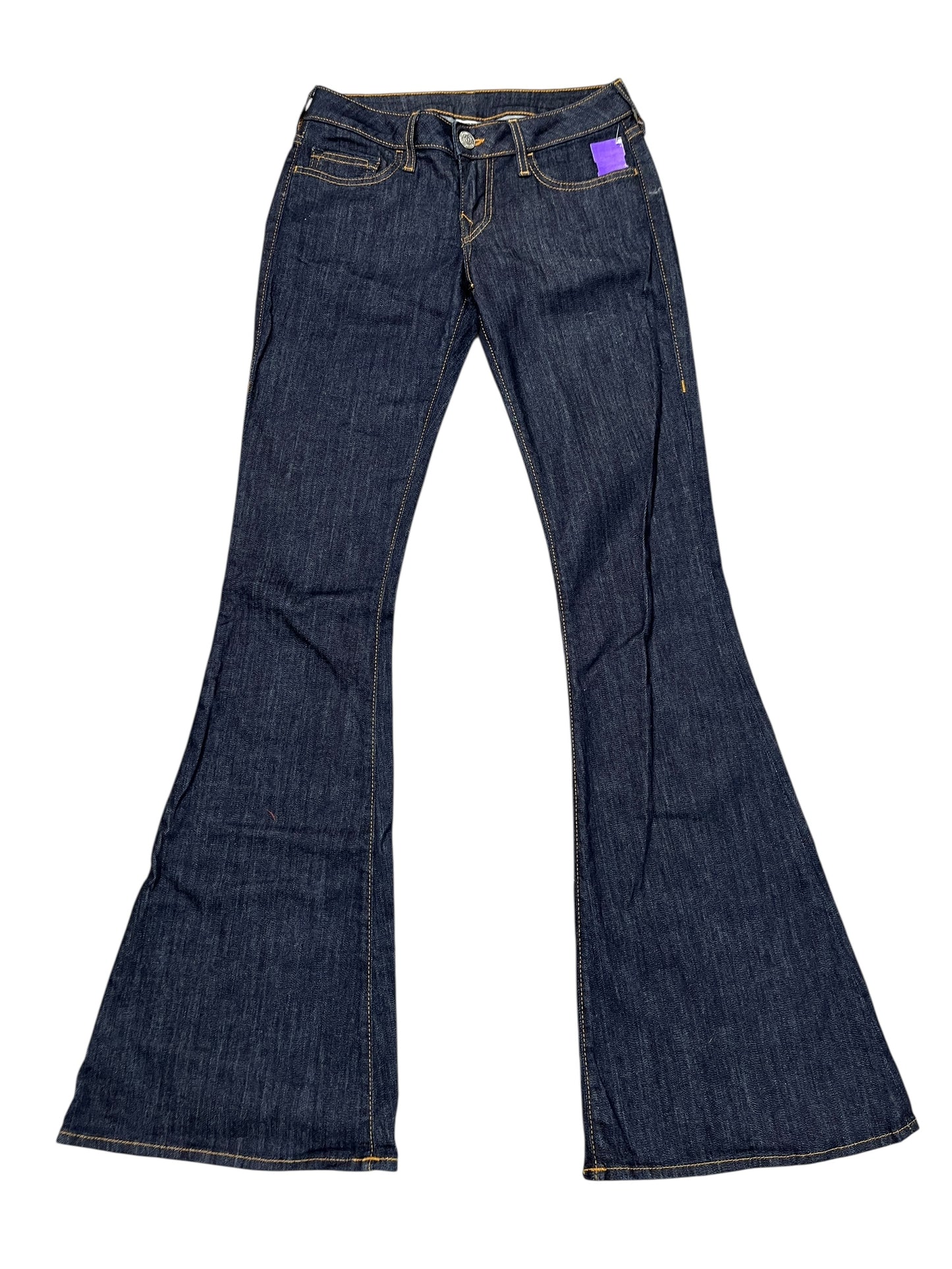 Jeans Flared By True Religion In Blue Denim, Size:8