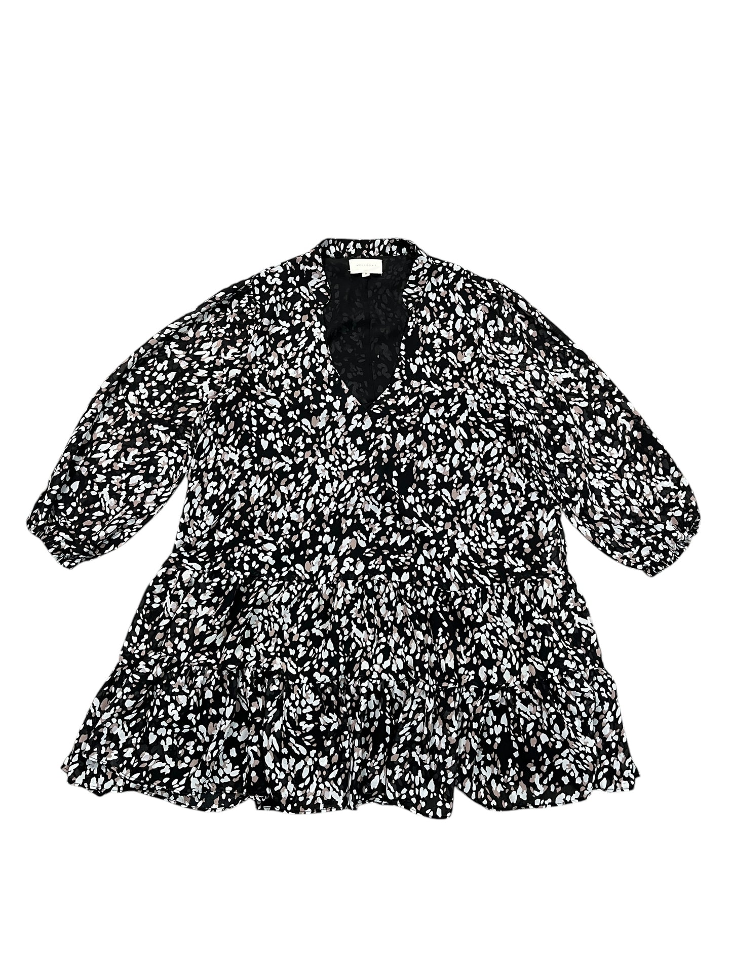 Blouse Ls By Melloday In Black, Size:M