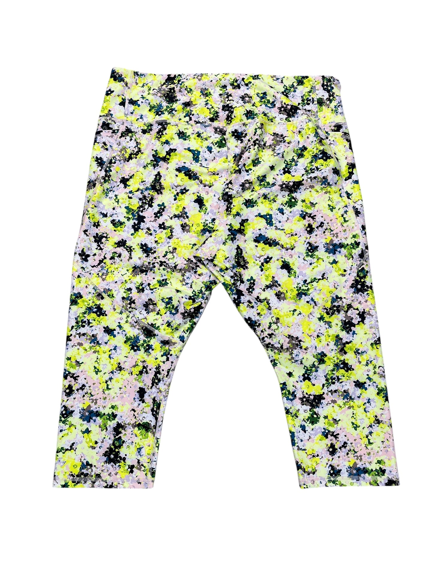 Athletic Leggings By Old Navy In Yellow, Size:3X