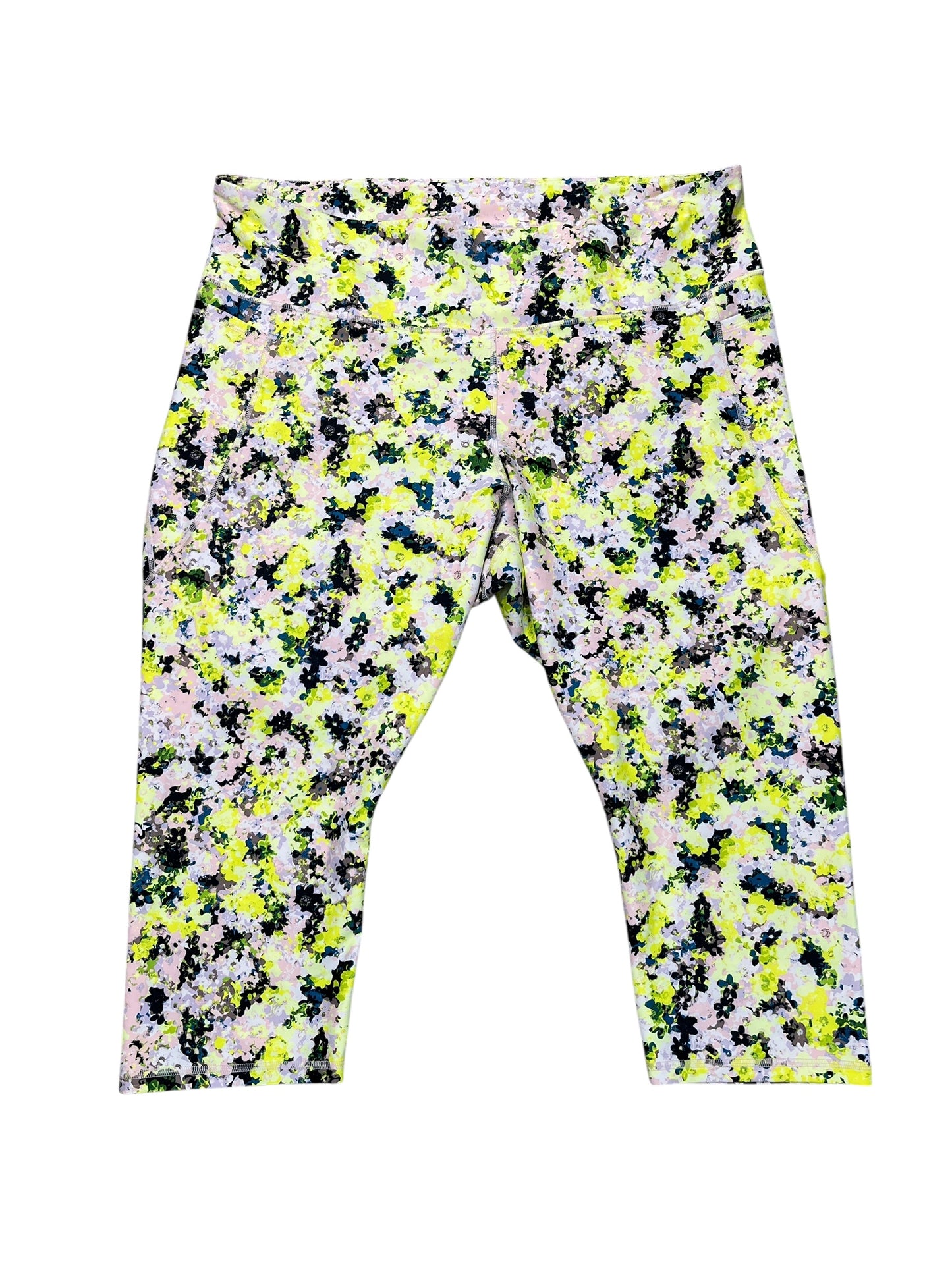 Athletic Leggings By Old Navy In Yellow, Size:3X