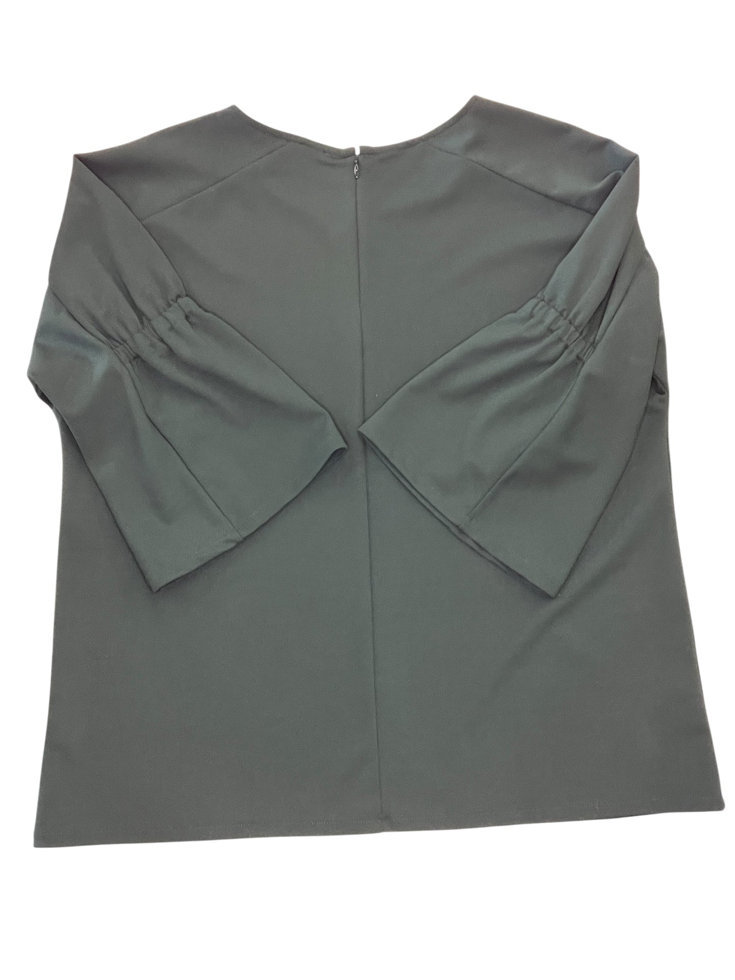 Blouse 3/4 Sleeve By Ann Taylor In Green, Size:Xl