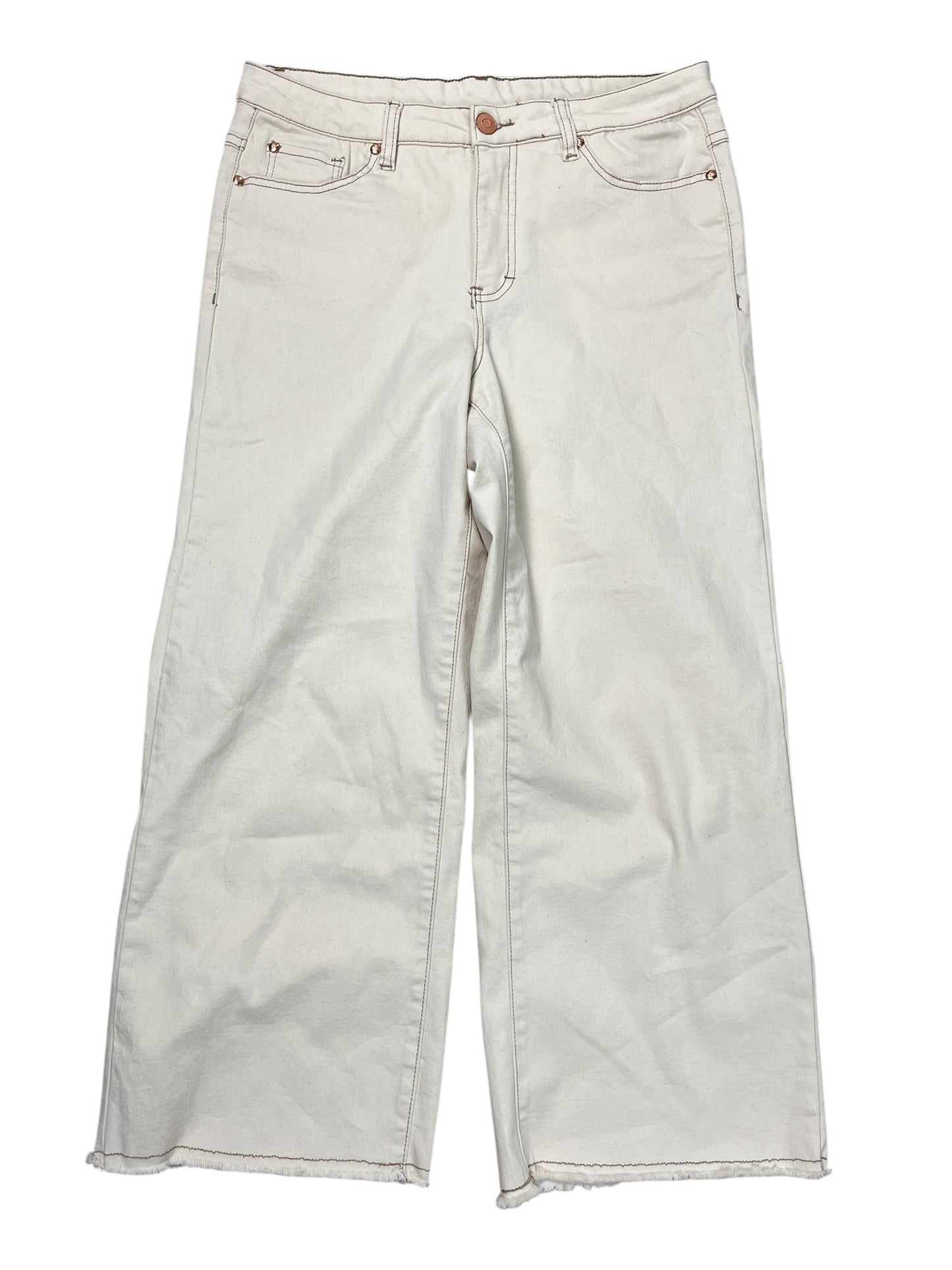 Pants Wide Leg By Clothes Mentor In Cream, Size:10