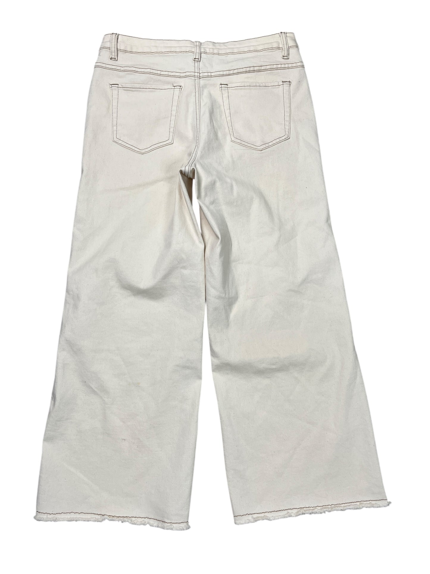 Pants Wide Leg By Clothes Mentor In Cream, Size:10