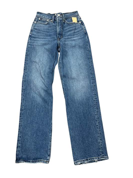 Jeans Straight By Madewell In Blue Denim, Size:0