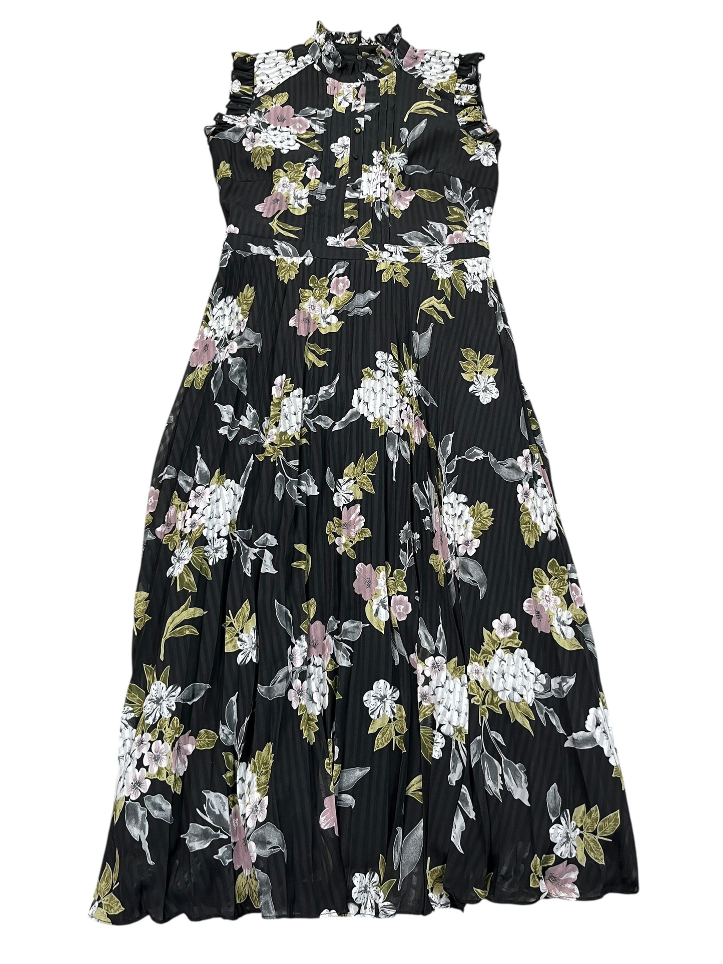 Dress Casual Maxi By Chelsea 28 In Floral Print, Size:M