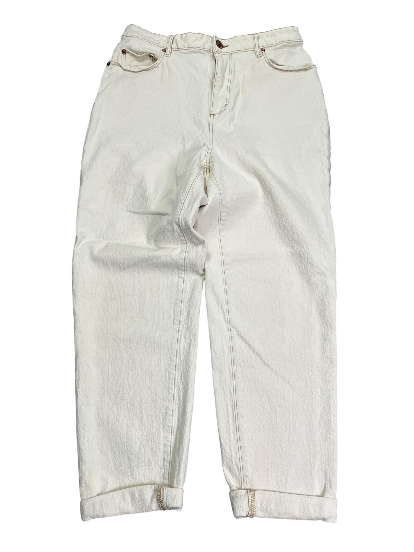 Jeans Boyfriend By Loft In White Denim, Size:8