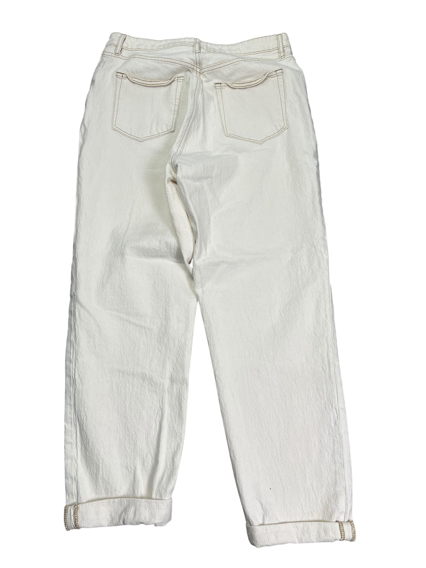 Jeans Boyfriend By Loft In White Denim, Size:8