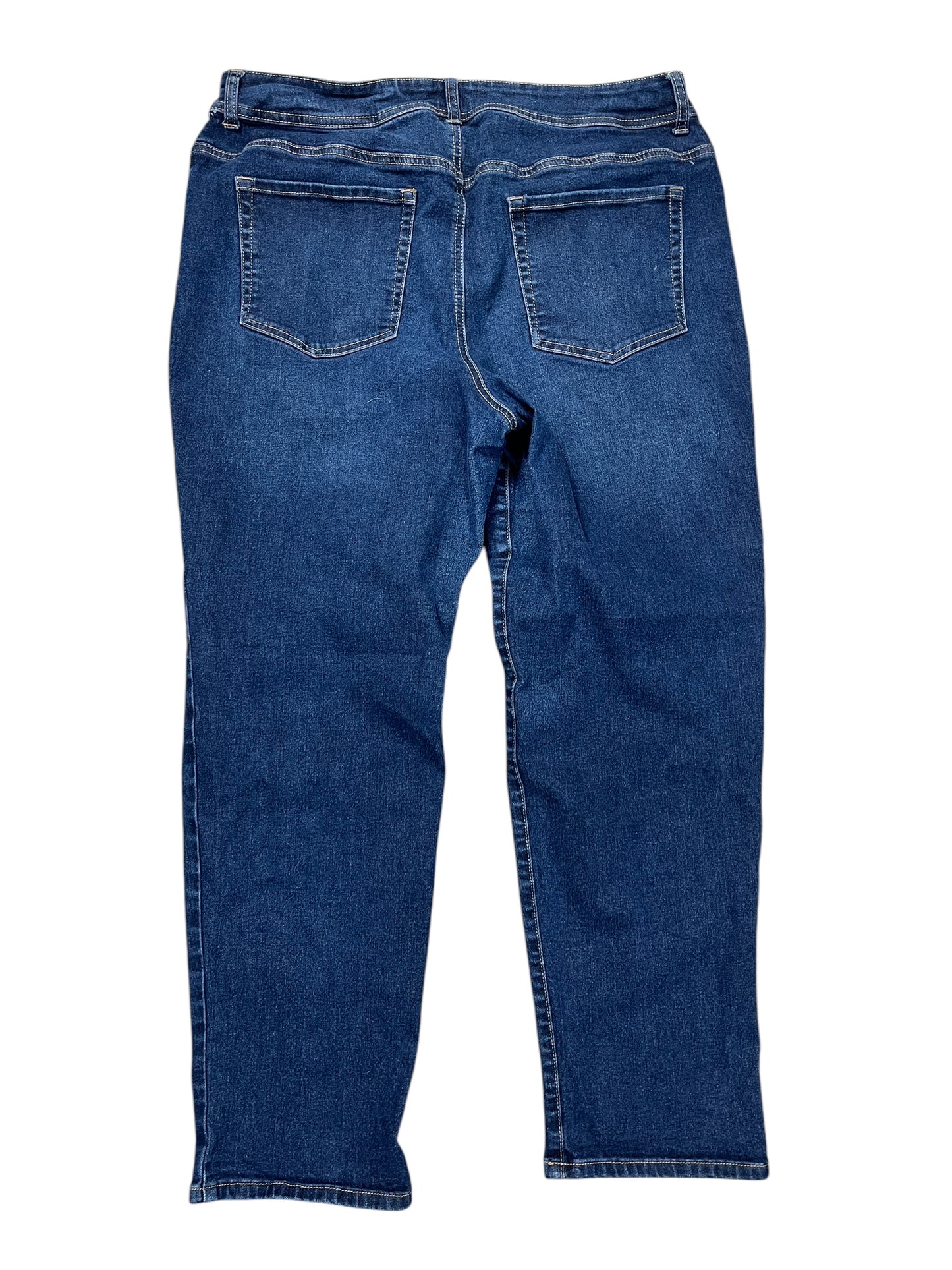 Jeans Boot Cut By Chicos In Blue Denim, Size:12