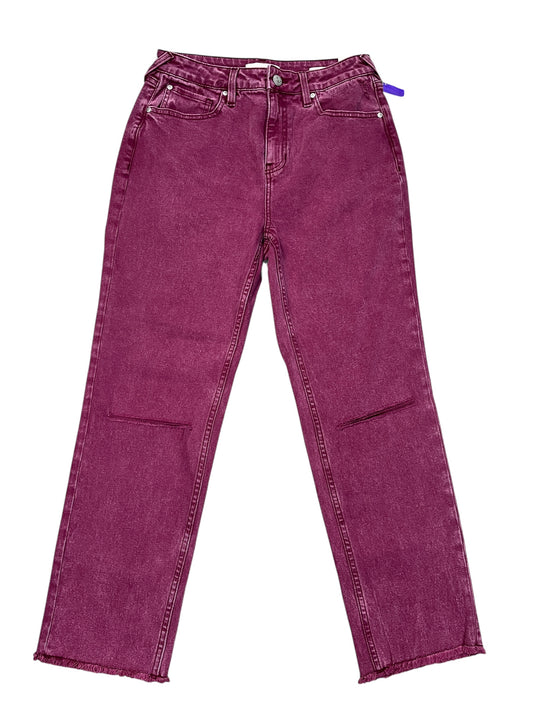 Jeans Straight By CLEO + WOLF In Purple Denim, Size:8