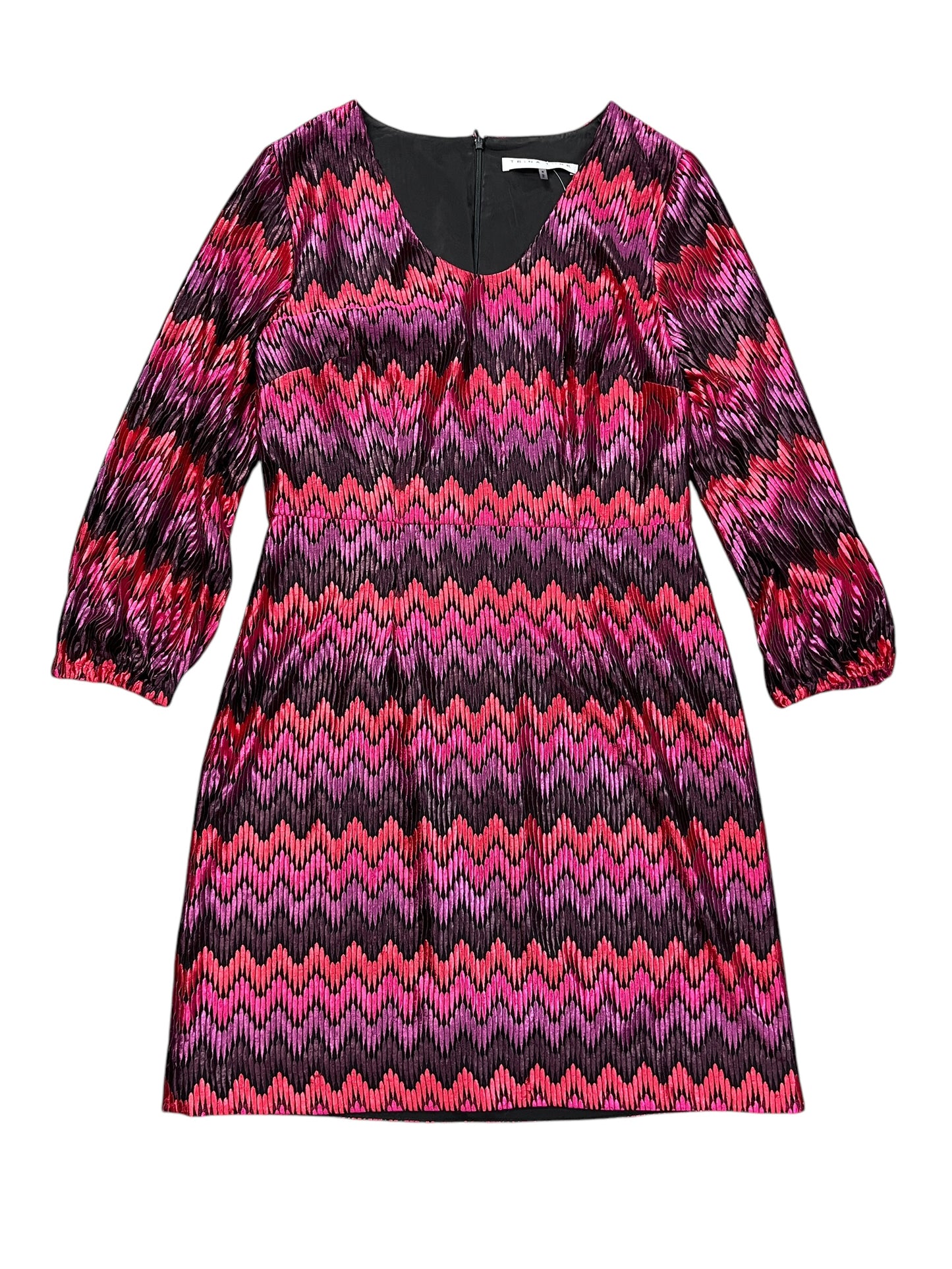 Dress Casual Short By Trina Turk In Pink & Purple, Size:M