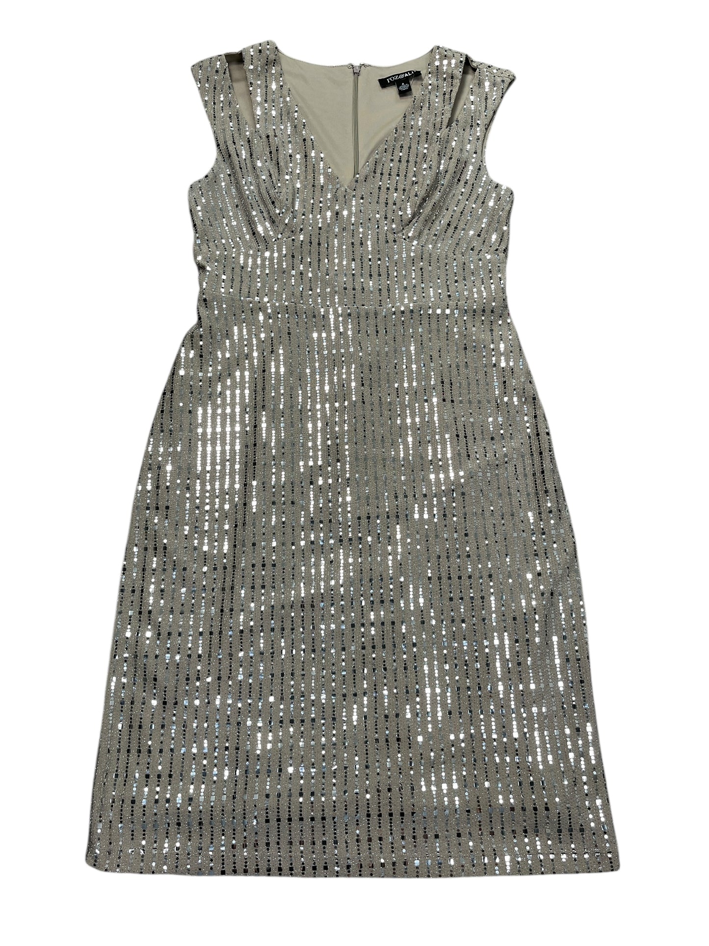 Dress Party Short By Roz And Ali In Brown, Size:S