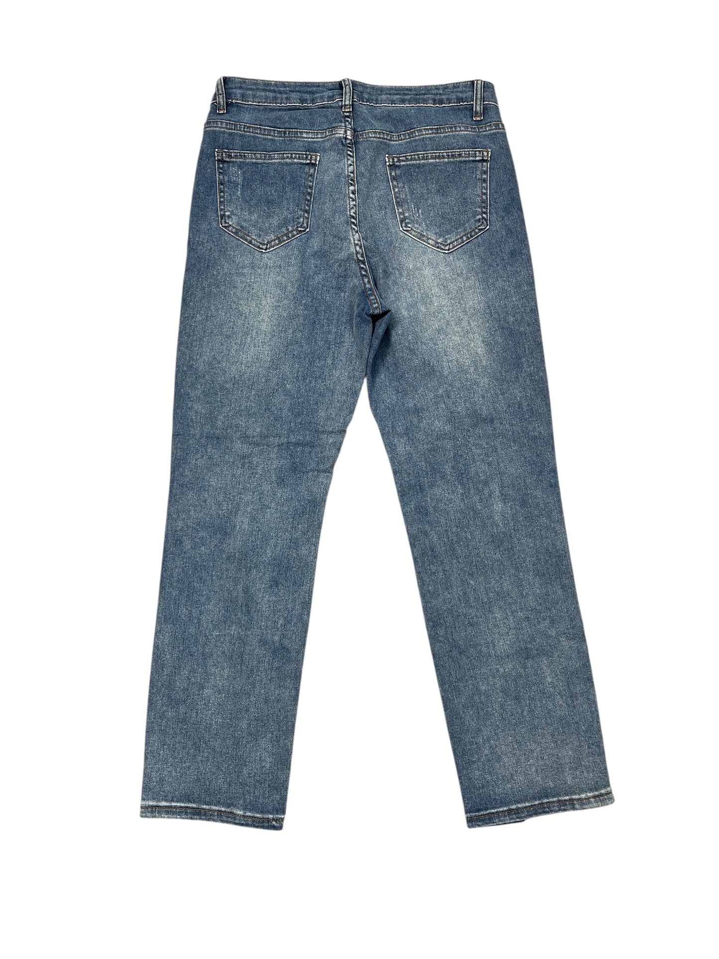 Jeans Straight By Clothes Mentor In Blue Denim, Size:10