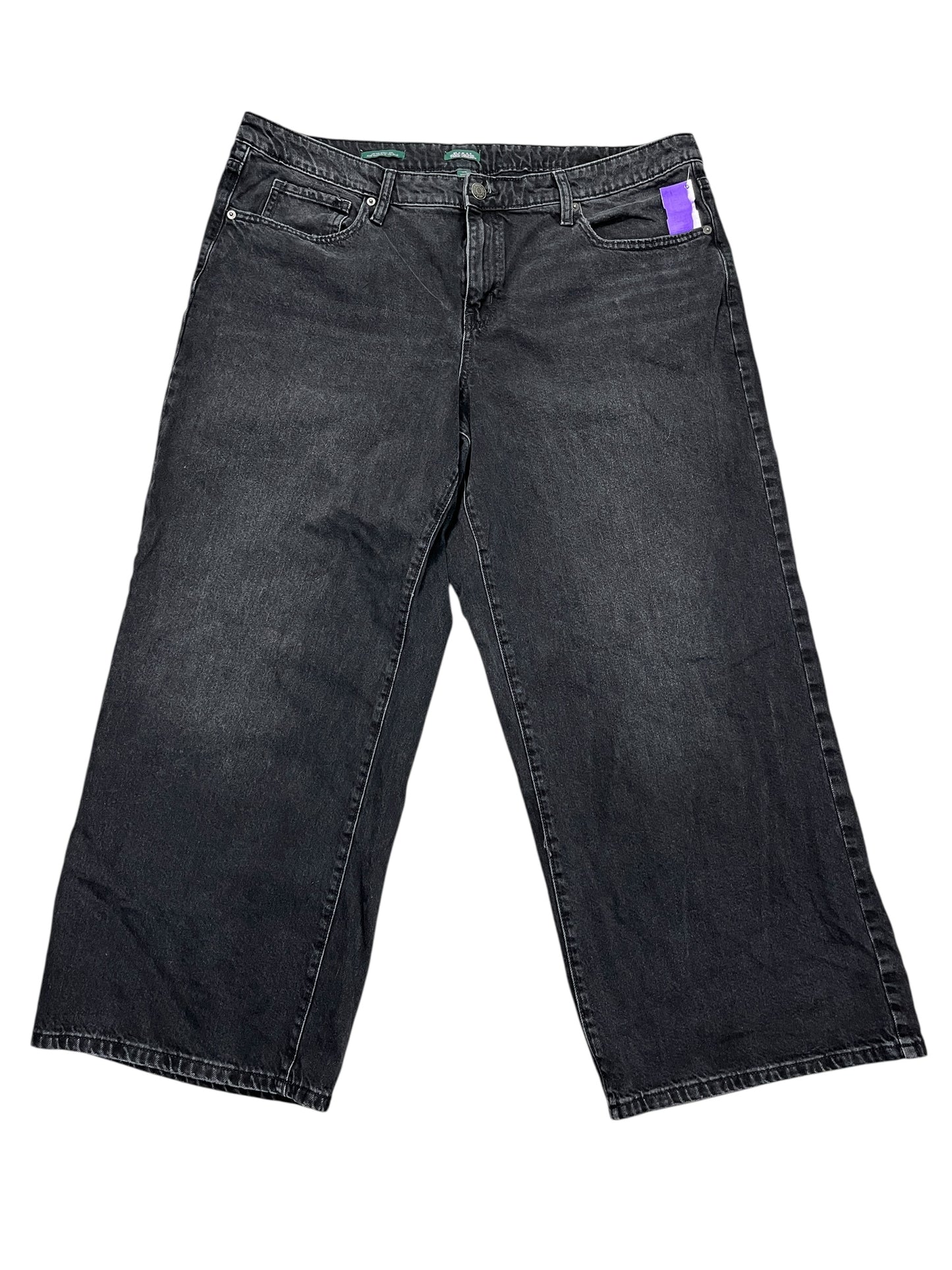 Jeans Boyfriend By Wild Fable In Black Denim, Size:16