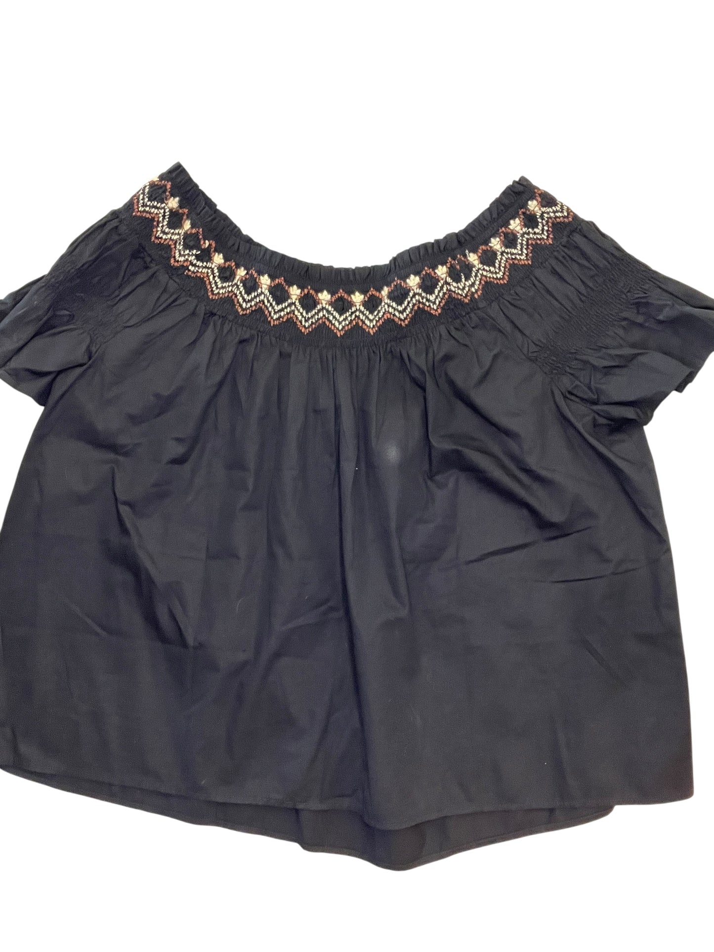 Blouse Ss By Old Navy In Black, Size:2X