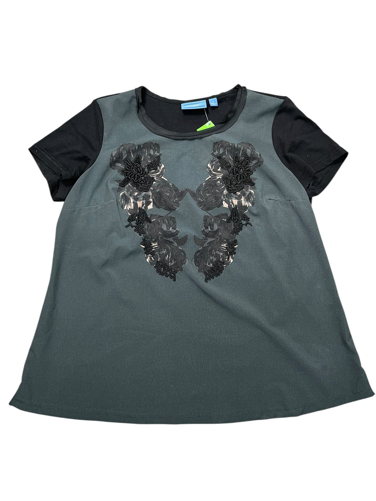 Top Ss By Simply Vera In Grey, Size:L