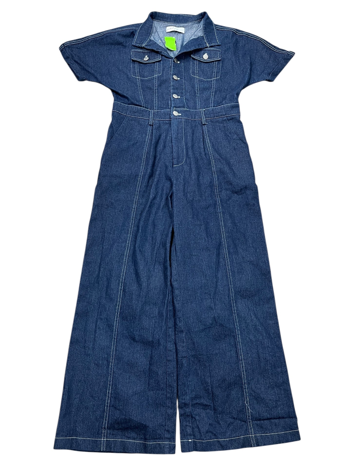 Jumpsuit By petal + pup In Blue Denim, Size:L