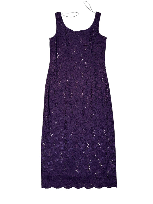 Dress Party Midi By Cmb In Purple, Size:S