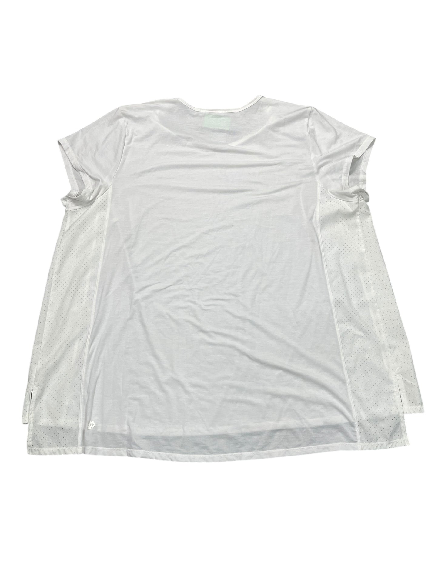 Athletic Top Ss By All In Motion In White, Size:2X