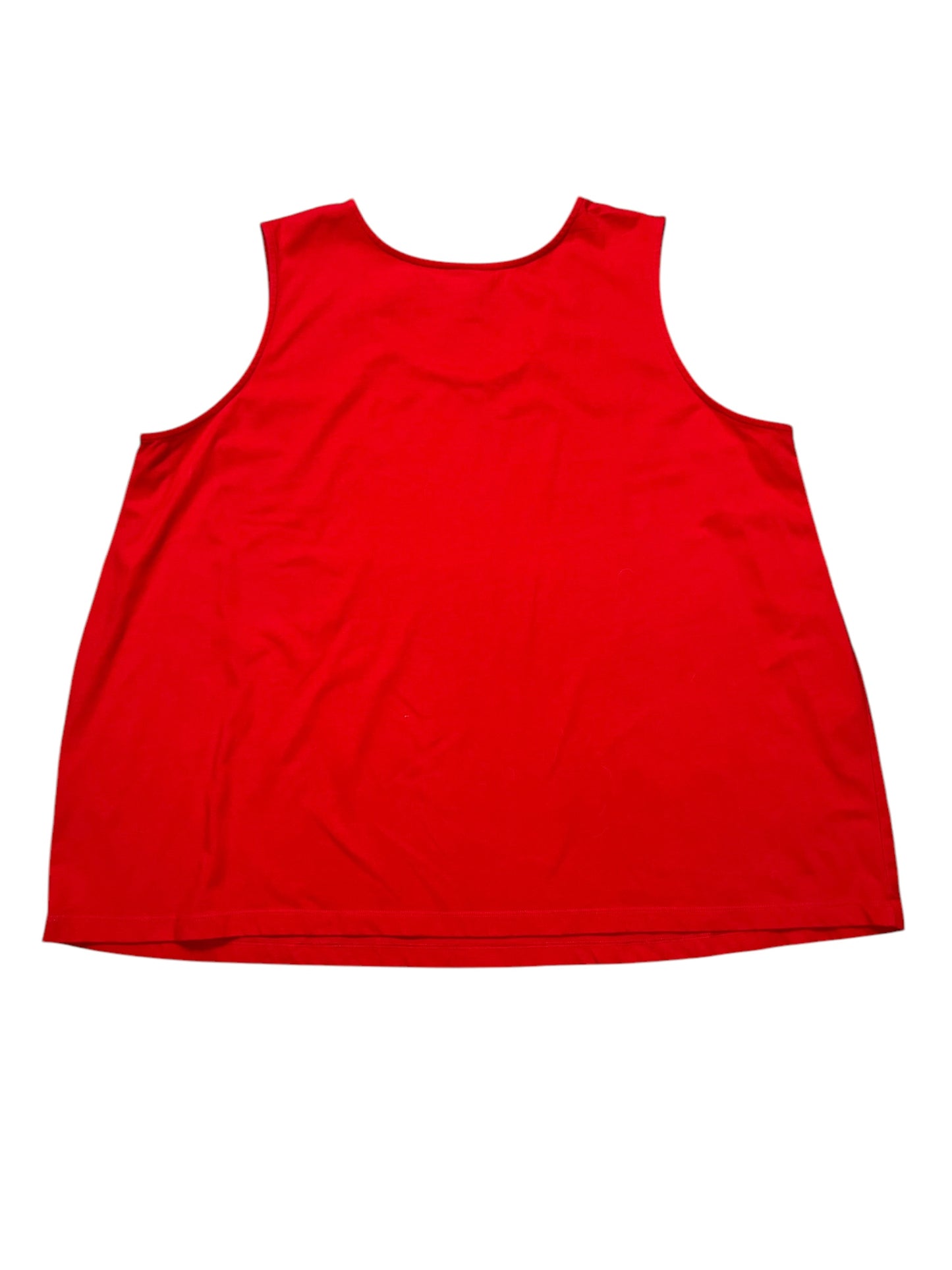 Tank Top By Liz And Me In Red, Size:4X