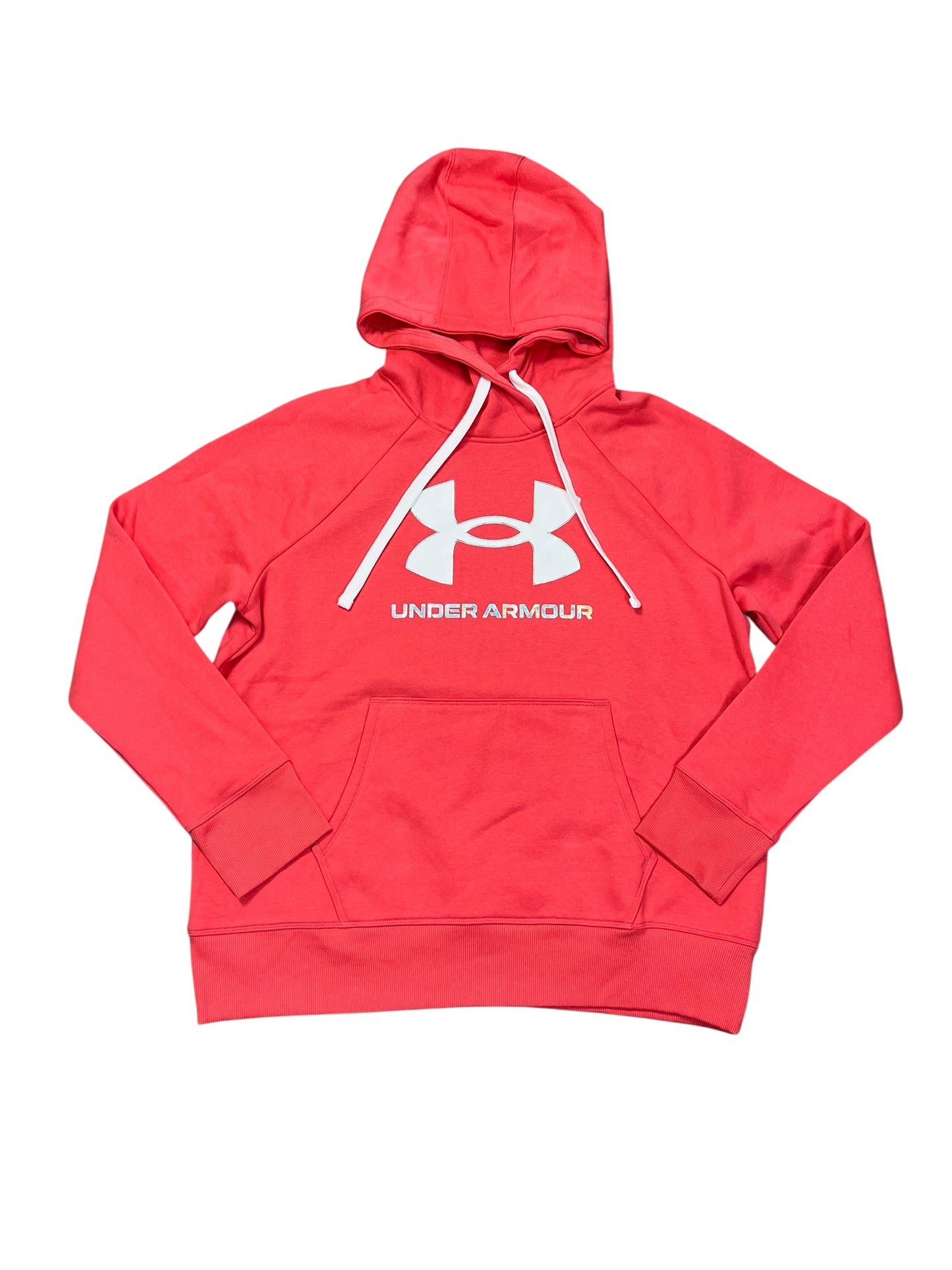 Sweatshirt Hoodie By Under Armour In Peach, Size:L