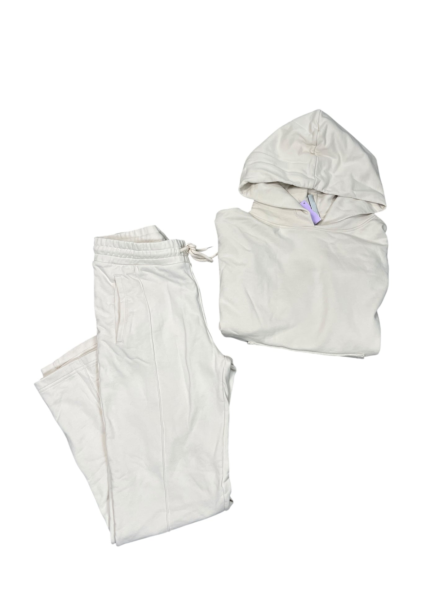 Pants Set 2Pc By SUMMUM WOMAN In Cream, Size:L
