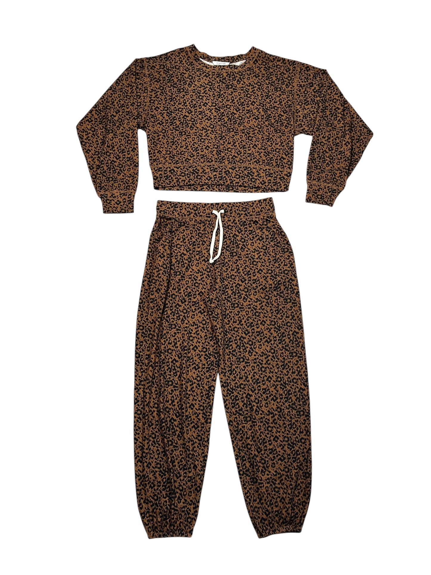 Pants Set 2Pc By Double Zero In Animal Print, Size:M
