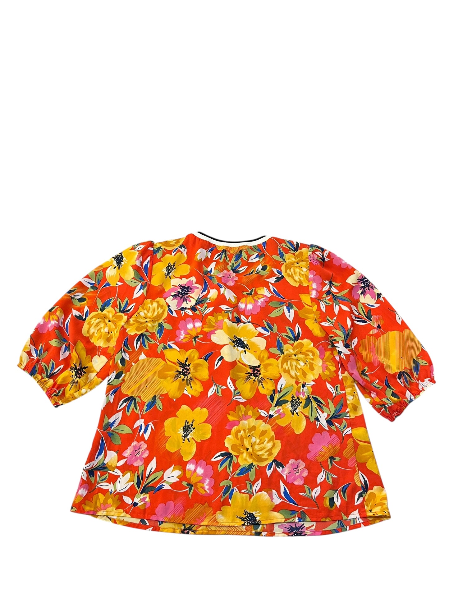 Blouse 3/4 Sleeve By Thml In Orange, Size:M